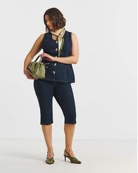 Simply Be - Capri Jeans Co Ord - Lyst