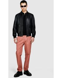 Sisley - Leather Jacket - Lyst