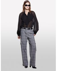 Sisley - Yarn Dyed Cargo Trousers - Lyst