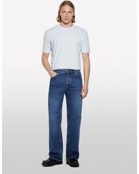 Sisley - T-shirt Azzurro Chiaro A Maniche Corte - Lyst