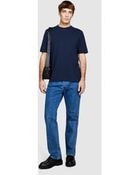 Sisley - Solid Color T-shirt - Lyst