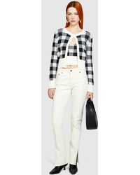 Sisley - Colorful Jeans With Slits - Lyst