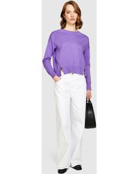 Sisley - Sweater With Slits - Lyst