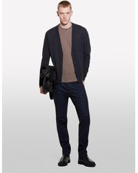 Sisley - Dark Regular Fit Cardigan, , Dark - Lyst