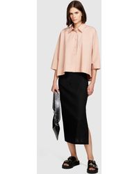 Sisley - Camicia Con Maniche A Kimono - Lyst