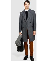 Sisley - Double-breasted Coat - Lyst