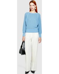 Sisley - T-shirt With Batwing Sleeves - Lyst