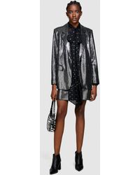 Sisley - Mini Skirt With Micro Sequins - Lyst