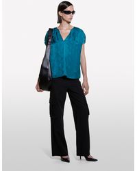 Sisley - Jacquard Blouse - Lyst