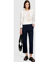 Sisley - High-waisted Trousers - Lyst