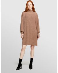 Sisley - Knit Dress With Contrast - Lyst