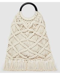 Sisley - Crochet Bag With Fringe - Lyst
