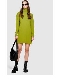Sisley - Short Sweater Dress - Lyst