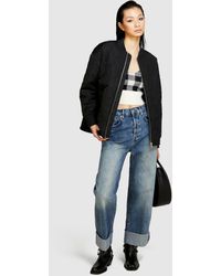 Sisley - Baggy Fit Jeans With Cuffs - Lyst