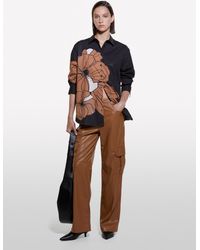 Sisley - Shirt With Maxi Flower - Lyst