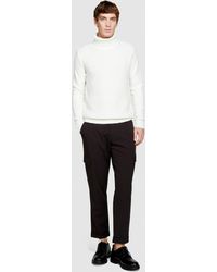 Sisley - Knit Sweater With High Neck - Lyst