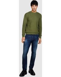 Sisley - Solid Colored Sweater - Lyst