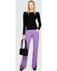 Sisley - Colorful Jeans With Slits - Lyst