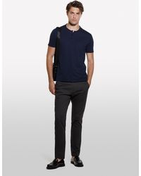 Sisley - Slim Fit Henley T-shirt - Lyst