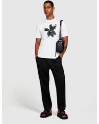 Sisley - Relaxed Fit T-shirt With Print - Lyst