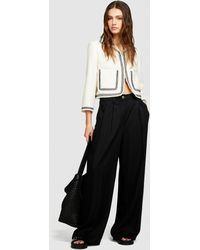 Sisley - Low-waisted Flare Trousers - Lyst
