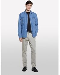 Sisley - Schwarzes Langarm-T-Shirt Mit Patch, Mann, Größe - Lyst