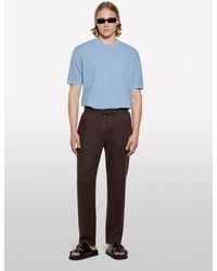 Sisley - Hellblaues Kurzarm-T-Shirt, Mann, Größe - Lyst