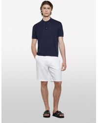 Sisley - Bermuda Bianco 100% Lino - Lyst