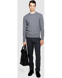 Sisley - Crew Neck Sweater In Wool Blend - Lyst