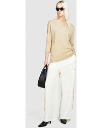 Sisley - T-shirt With Boat Neck - Lyst