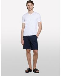 Sisley - Bermuda Regular Fit Blu Scuro - Lyst