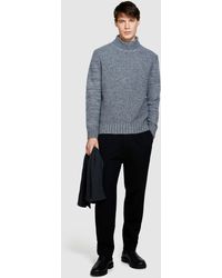 Sisley - Knit Sweater With High Neck - Lyst