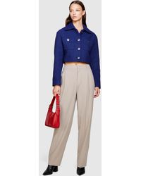 Sisley - Giacca Cropped Bouclé - Lyst