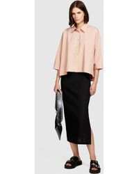Sisley - Shirt With Kimono Sleeves - Lyst