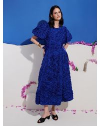 Sister Jane - Dream Indigo Bloom Midi Dress - Lyst