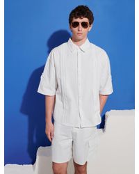 Sister Jane - Chalk Crochet Trim Shirt - Lyst