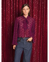 Sister Jane - Destiny Spot Bow Blouse - Lyst