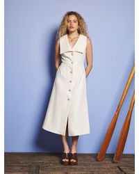 Sister Jane - Birdie Collared Midi Dress - Lyst