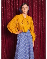 Sister Jane - Aura Lace Bow Blouse - Lyst