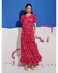 Sister Jane - Dream Jade Sequin Floral Maxi Dress - Lyst