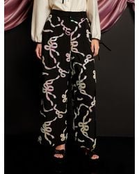Sister Jane - Ripple Bow Embellished Trousers - Lyst