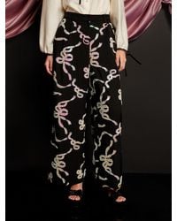 Sister Jane - Ripple Bow Embellished Trousers - Lyst