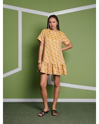 Sister Jane Ghospell Caitlin Check Mini Dress in Blue | Lyst