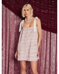 Sister Jane - Dream Moonstone Tweed Mini Dress - Lyst
