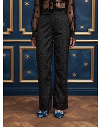 Sister Jane Inherit Ruffle Trousers in Blue | Lyst UK