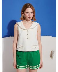 Sister Jane - Breeze Tweed Sailor Top - Lyst