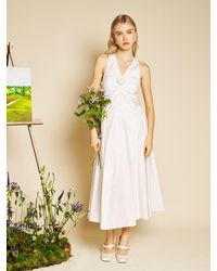 Sister Jane Gloss Jacquard Midi Dress in Black | Lyst