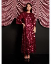 Sister Jane - Empire Sequin Midi Dress - Lyst