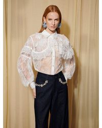Sister Jane - Dream Promise Lace Cape Shirt - Lyst