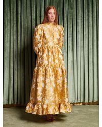 Sister Jane Dream Motion Collar Maxi Dress in Green | Lyst